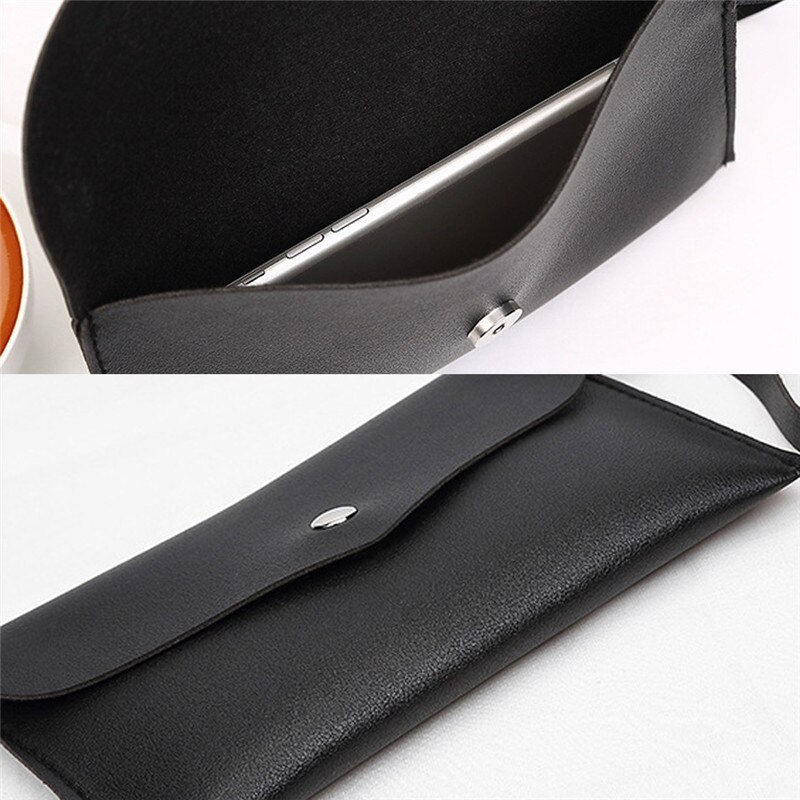 Zipper Women Leather Slim Wallet Simple Female Purse Clutch Thin Wristlet Phone Coin Credit Card Holder Dollar