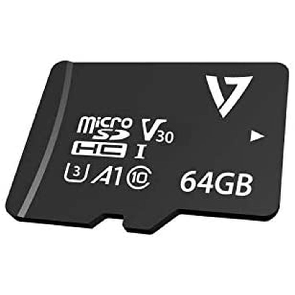 Micro SD Memory Card with Adaptor V7 VPMD64GU3 64 GB