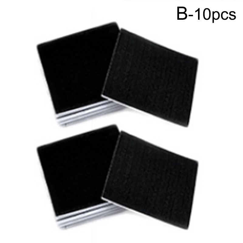 10 stk / sæt superstærkt selv ikke-mærkning tilbage gummi sofa holder ark fast klæbrig tæppe gribende klistermærker anti-slip tilbehør: B