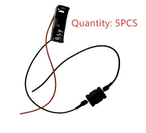 Soporte de batería de 12V 23A, caja de almacenamiento de batería recargable con cable de alambre, soporte de batería de 12V 23A, caja de batería de 12V con interruptor: Rosa