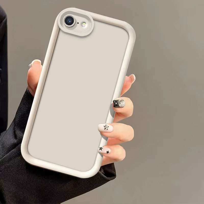 Para Apple iPhone 5 5S 7 8 SE SE2 SE3 2022 paquete completo funda de silicona suave iPhone 7 8 Plus X XR XS Max funda de teléfono: ABS / Marfíl