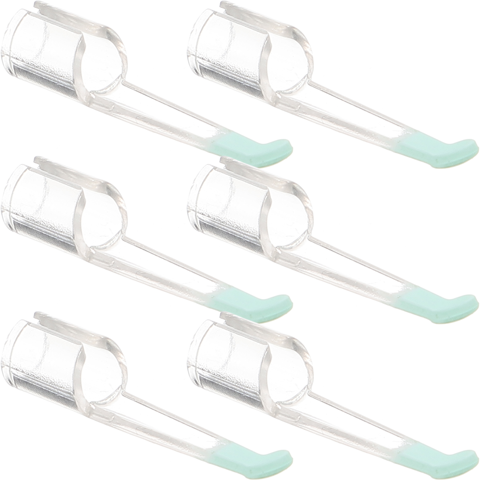 6 stk. øreskjehodetilbehør, reservetupper for fjerning, silikonrengjøringsverktøy, baby synlig ørevoksfjerner, kameraskje