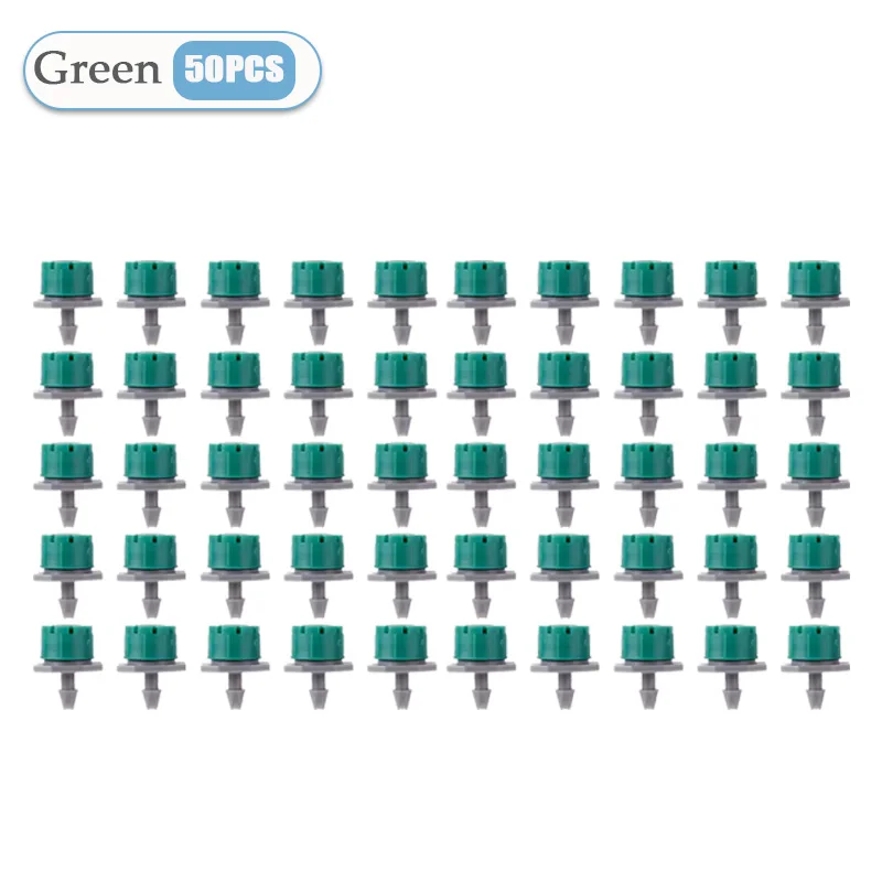50-800PCS Drip Irrigation System Plant Watering Set Watering Kits Adjustable Drippers Irrigation Micro Garden Watering System: WHITE