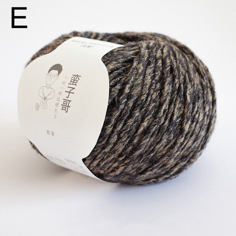Fil de laine 20% laine 80% acrylique tricoté à la main, 55G/m, épais et moyen: Ivoire