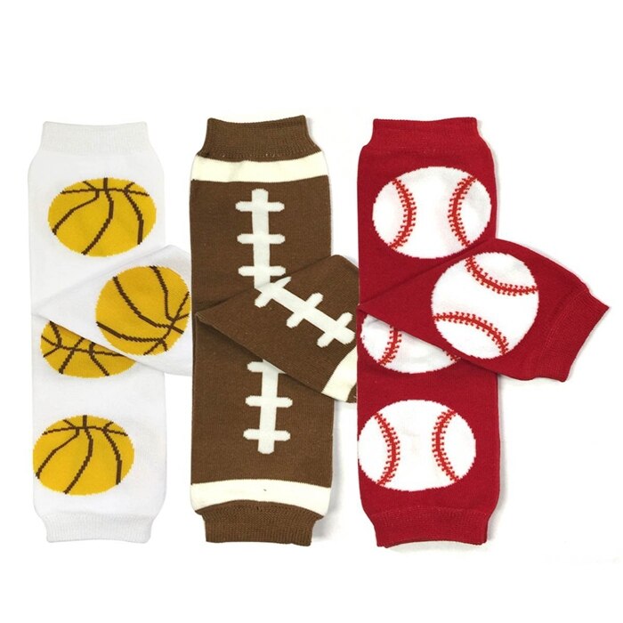Sporty dreng benopvarmere chevron basketball fodbold baseball 4 par / parti 280 stilarter u pick baby børn krybende knæpuder