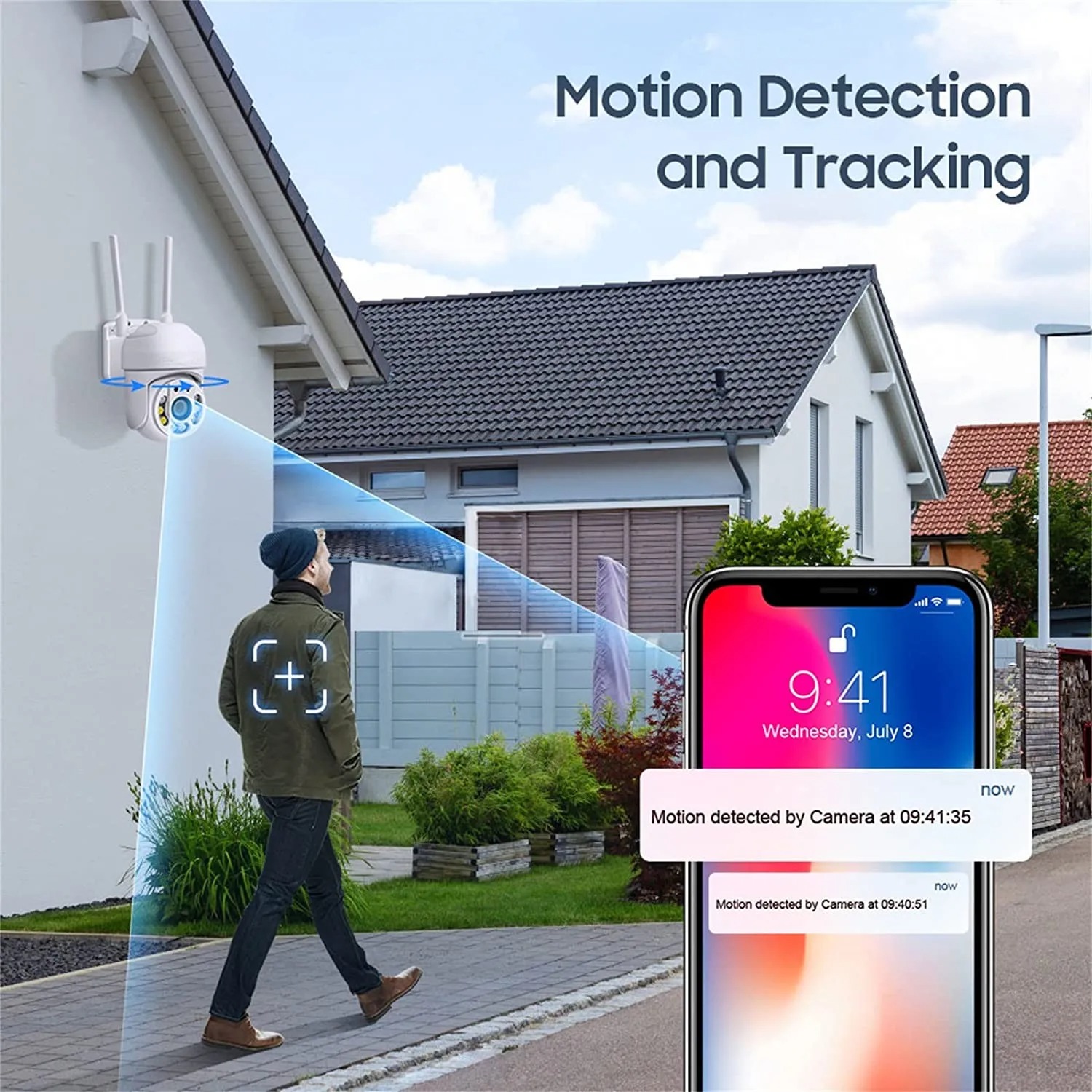 8MP WIFI-bewakingscamera IP-camera's Draadloos buiten Auto Tracking Kleur Nachtzicht 8X digitale zoom CCTV-beveiligingsmonitor