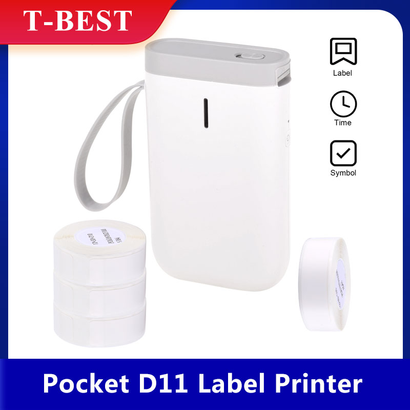 Niimbot D11 Draadloze Label Printer Draagbare Bt Thermische Label Printer Thuisgebruik Kantoor Snelle Afdrukken Printer