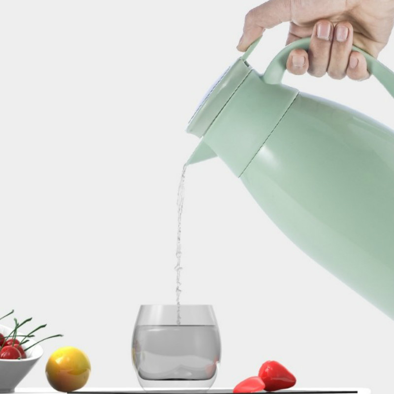 1l/1.3l smart isolering vattenkokare termosflaska hem hotell stor kapacitet glas liner kaffekanna temperatur display vattenflaska