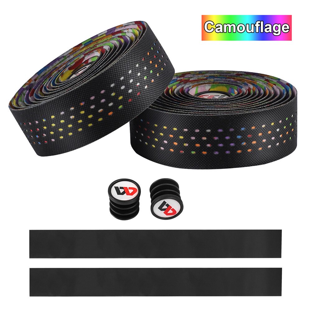 West cycling 2 stuks fietsstuurlint antislip lichtgewicht kleverig pu eva racefiets ademend fietsstuur grips fietsstuurlint: Een kleurrijke