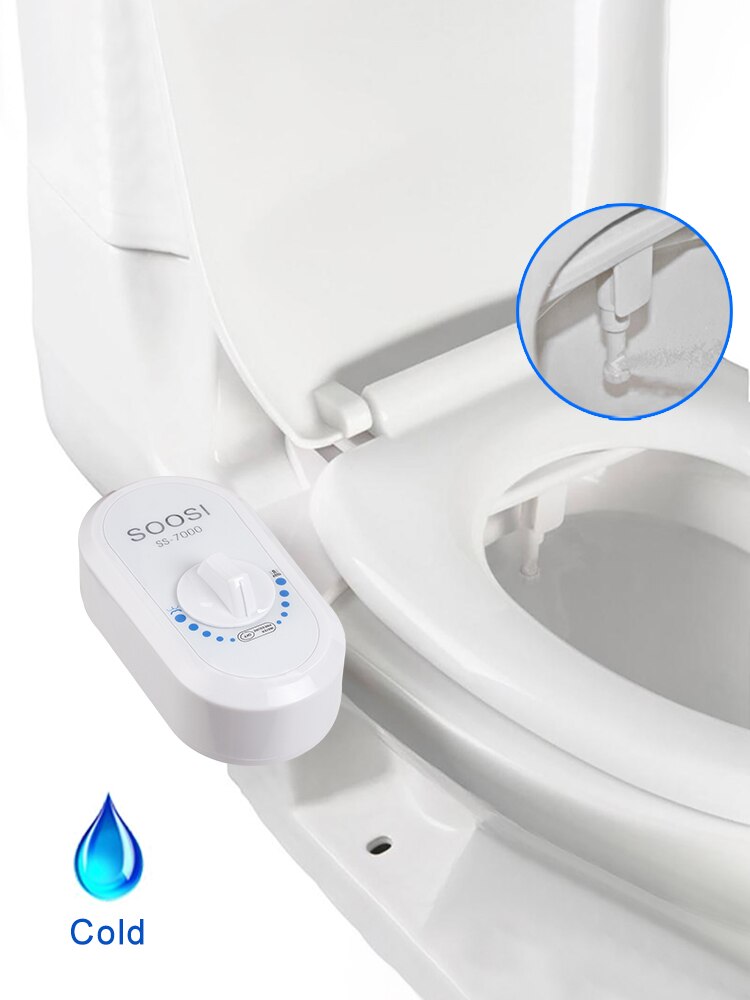 Enkele Nozzle Mechanische Bidet Toilet Seat Accessoires Niet-Elektronische Wc Koud Water Zelfreinigende Klassieke Soosi 7000