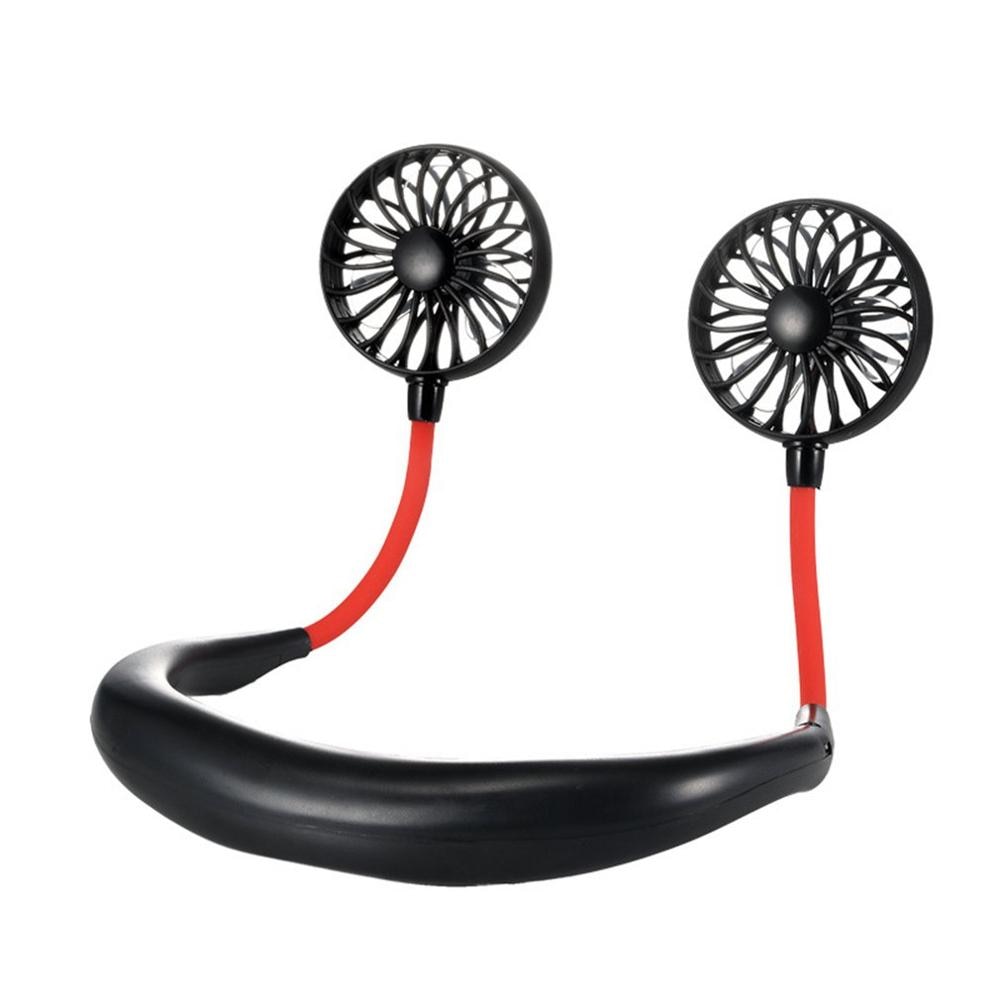 Tembel spor asılı boyun Fan hava soğutucu Fan açık uygun USB şarj yaratıcı öğrenci Mini elektrikli hava soğutma fanı