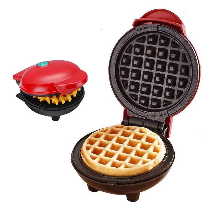 Mini molde para gofres, máquina de gofres eléctrica para hacer Waffles, horno de masa semiesférica, máquina de gofres para desayuno, huevos, pasteles, Pan, Eggette
