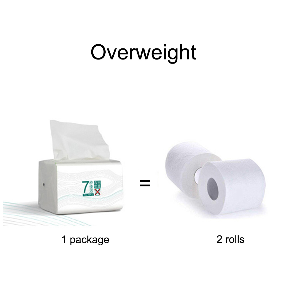 3 Packs Primary Wood Pulp Pumping Paper Facial Tissue Paper 3 Layers 7S Rapid Dissolution Bathroom Toilet Tissue for Home Clean