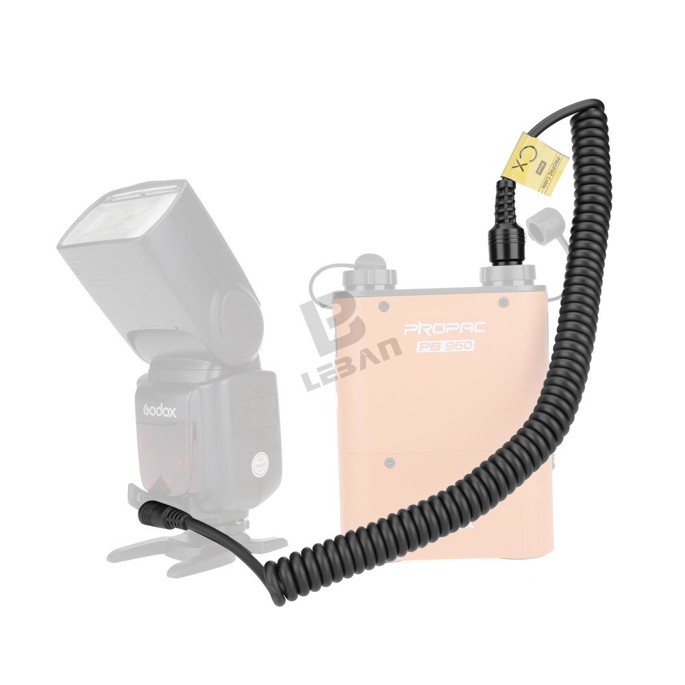 Godox PB-CX PB960 PB820 Lithium Battery Pack Power Cable for Canon 430EZ 540EZ 550EX 580EX 580EX II 600EX Flash Speedlite