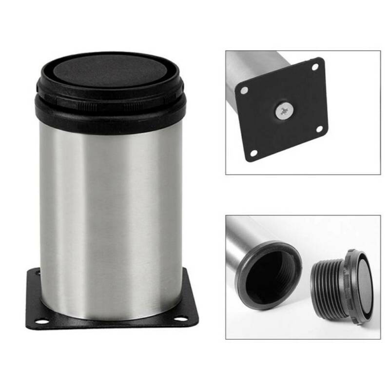 4Pcs Stainless Steel Legs Sofa Leg Kitchen Cabinet Furnit-ure-Feet Base Home Tool