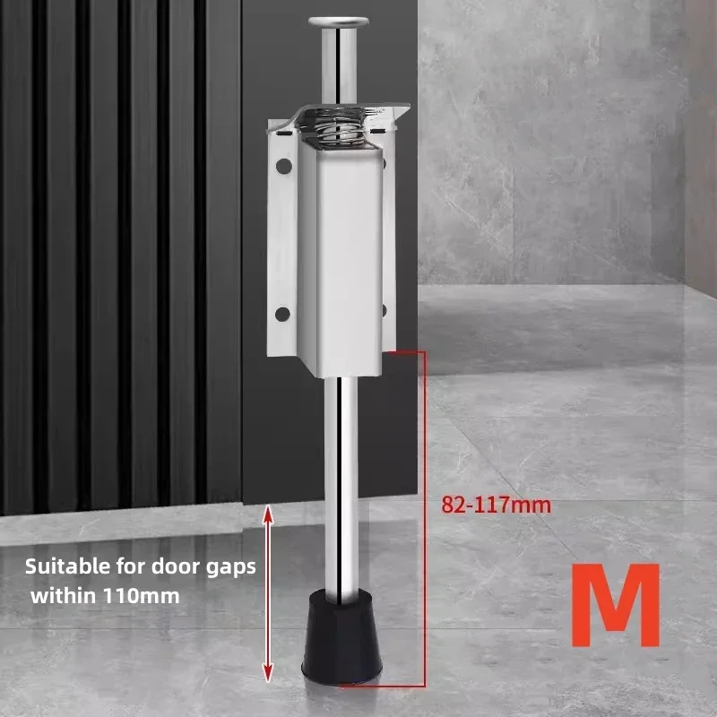 Portão ficar fixo suporte de porta de aço inoxidável porta pé rolha titular piso parar buffer captura trava doorstop móveis ferragem: Branco