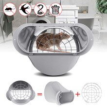 Portable Air Conditioner Window Adapter Exhaust Hose/Tube Connector Plastic 150mm Flat Connector Insect Net