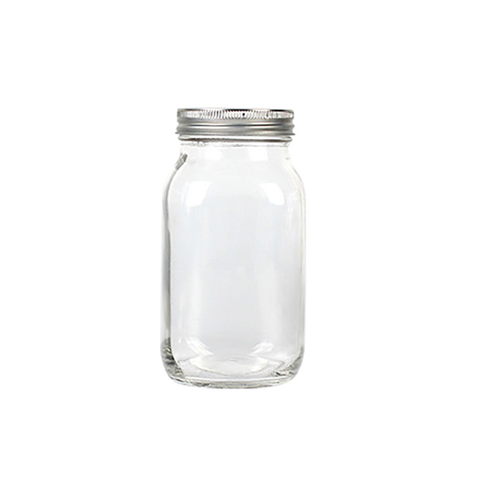 Mason Jar-taza de cristal con tapa con paja, jarras de bebida fría, para verano