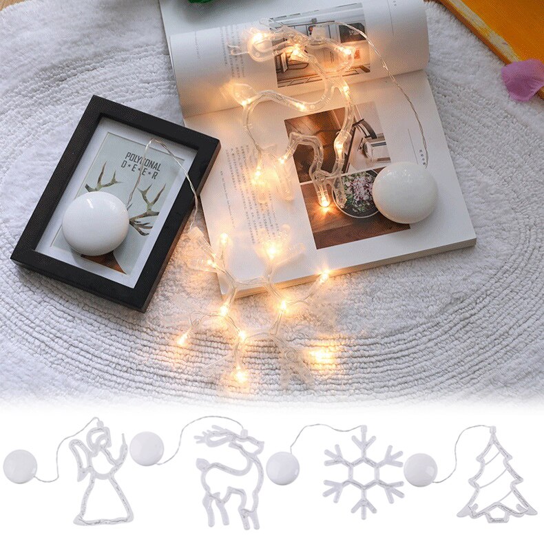 Led christmas elements roikkuvat verhot valot string joulu kotijuhla koristelu lad