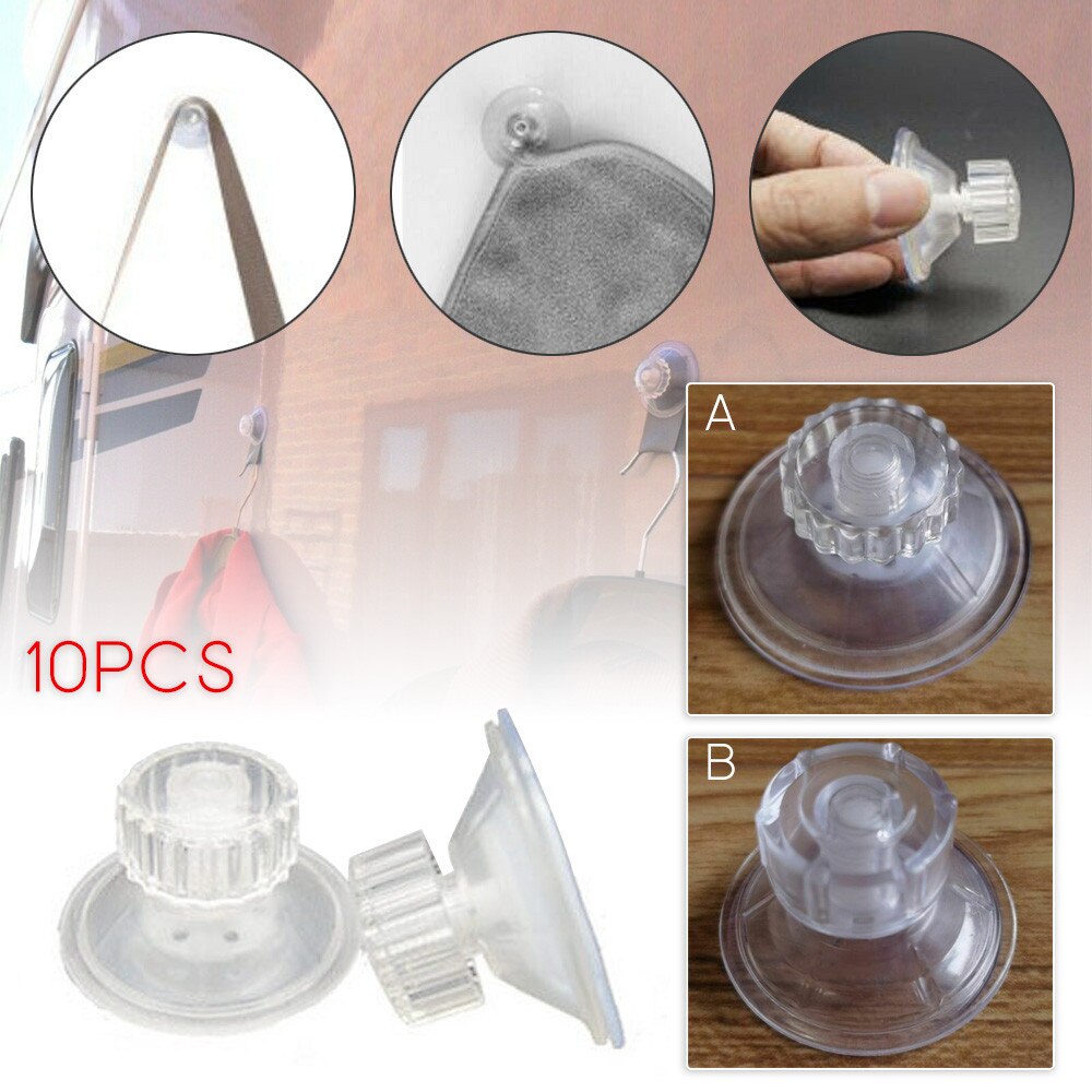 10 Packs High-Grip Awning Suction Cup Fixing Pads Caravan Motorhome Organiser Car Camping Tarpaulin Accessories