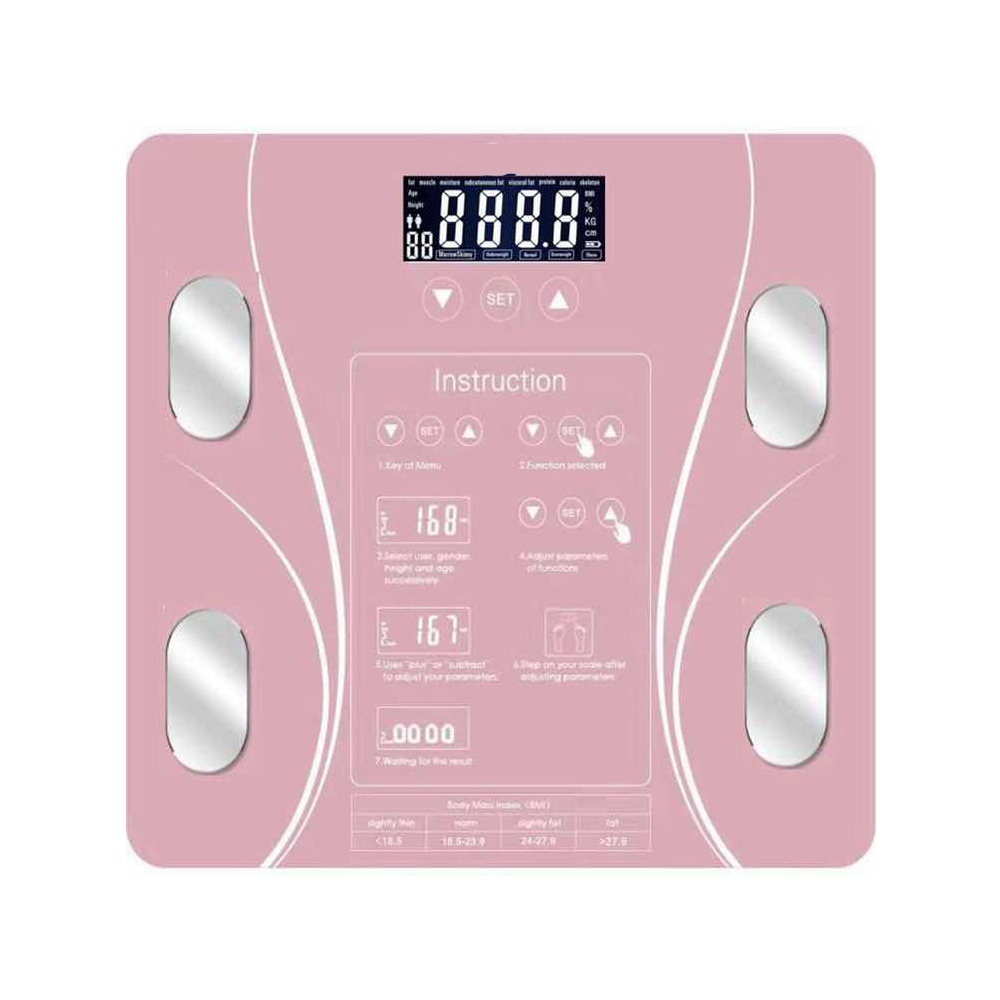 Digitale Lichaamsvet Schaal Smart Draadloze Badkamer Gezondheid Samenstelling Analyser Coloful Elektronische Weegschalen Met App Bluetooth