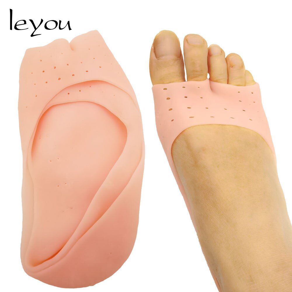 Calcetines de silicona para pedicura con punta abierta, Gel hidratante para grietas, calcetines invisibles para el cuidado del pie