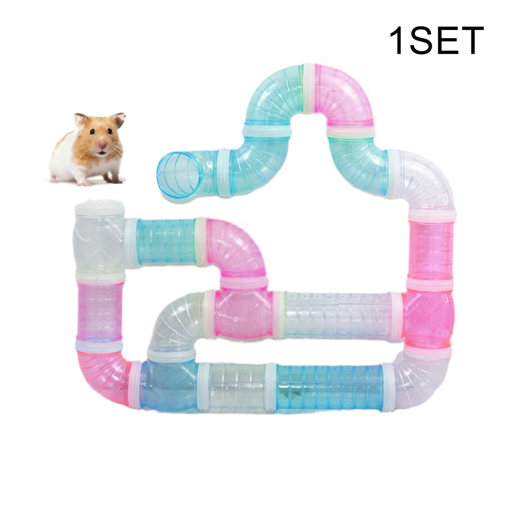 Túnel de tubería externo para animales pequeños, accesorios para jaula, suministros para mascotas, juego de tubos para hámster, accesorios para ampliar el espacio y hacer ejercicio