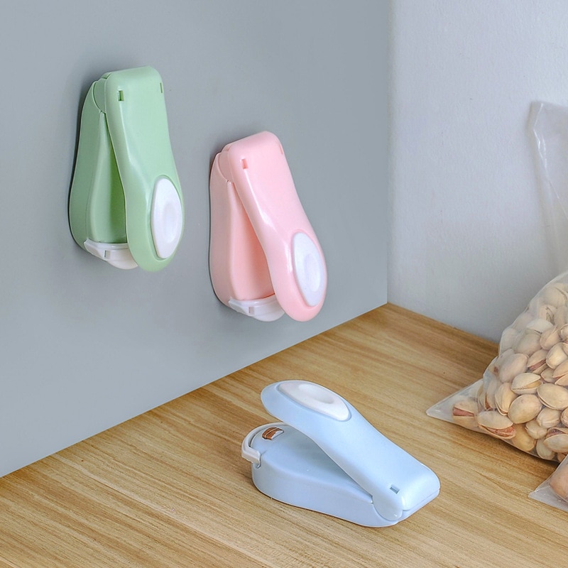Mini Thermal Soldering Iron Portable Food Saver Plastic Vacuum Sealer Close Bag Heat Machine Manual for Packages Closure Clip