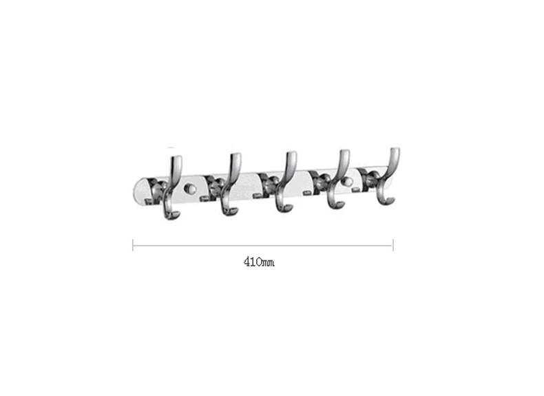 Chrome Finished Bathroom Hardware Sets Ceramic Bathroom Products Bathroom Accessory Set Stainless Steel: Hooks