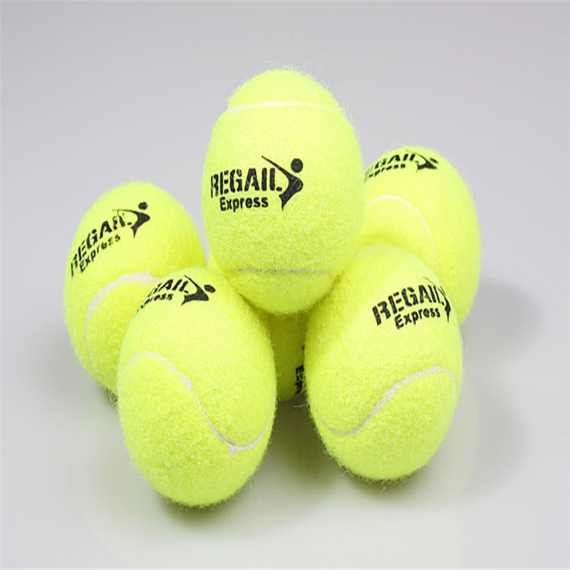 12 Stks/partij Elasticiteit Tennisbal Voor Training Sport Rubber Wollen Tennis Ballen Voor Tennis Praktijk Met Gratis Tas