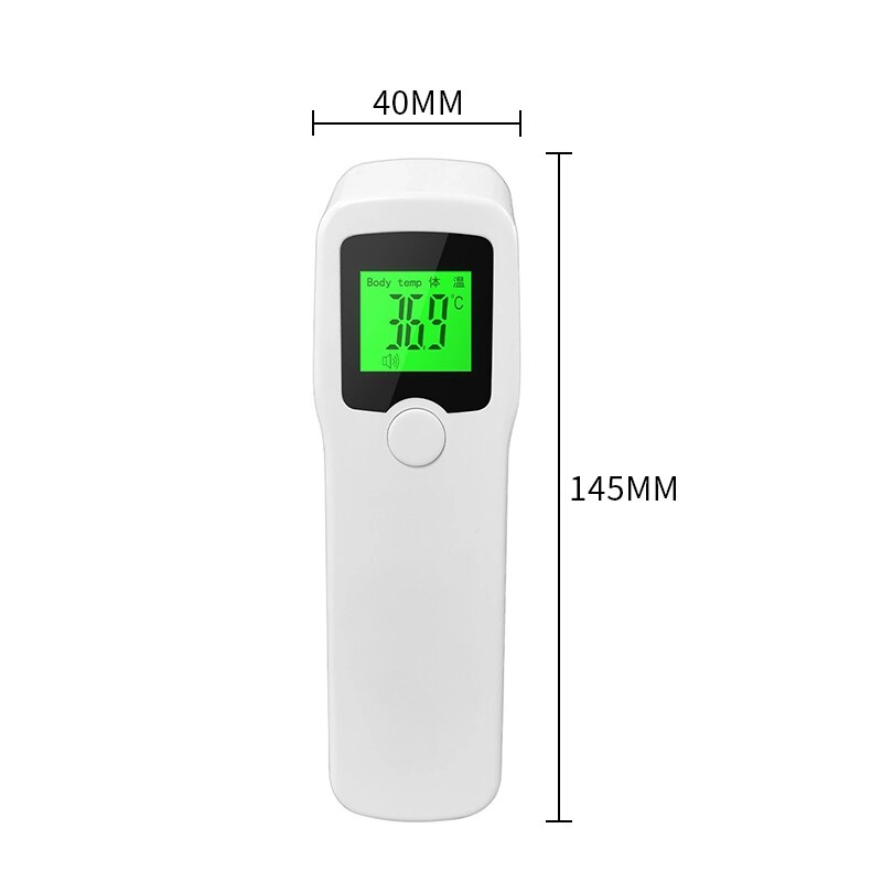 Infrared Thermometer Non-contact Forehead Temperature Gauge Instant Results for Adults Kids Objects: C 145x40x40mm