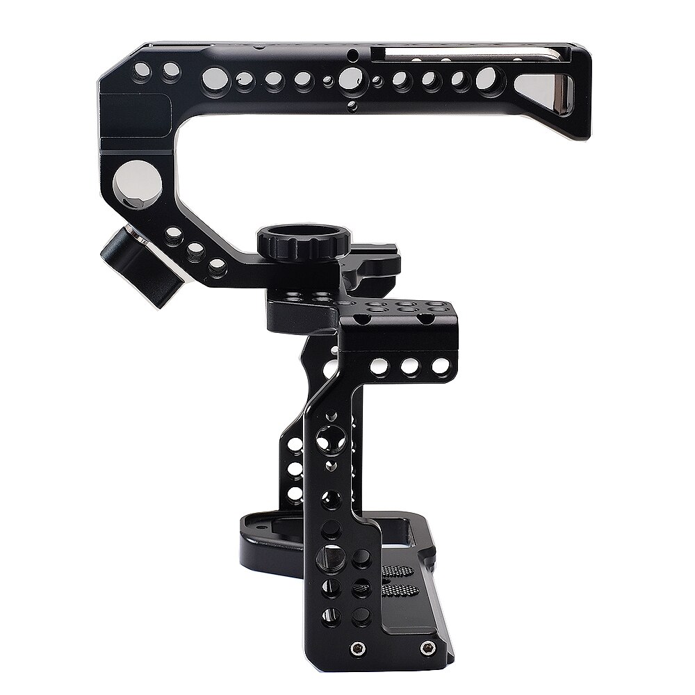 Metal Camera Cage Rig for Sony A7IV A7R4 A7M4 A7 IV Cold Shoe Mount Arca-Style Quick Release Mount with Top Handle Grip