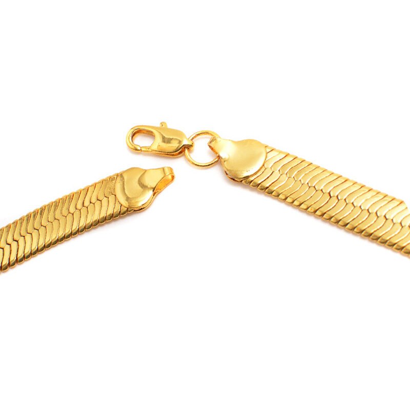 Hip Hop 75Cm Herringbone Chain Mode Stijl 30in Snake Kettingen Gouden Kettingen Kettingen Sieraden Voor Bar Club Mannelijke vrouwelijke