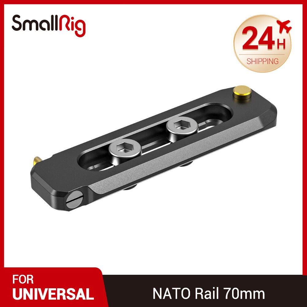 SmallRig Quick Release Safery Rail Camera Rig NATO Rail 70mm W/ Anti - off Pins For EVF Mount Nato Handle DIY Attach 2483