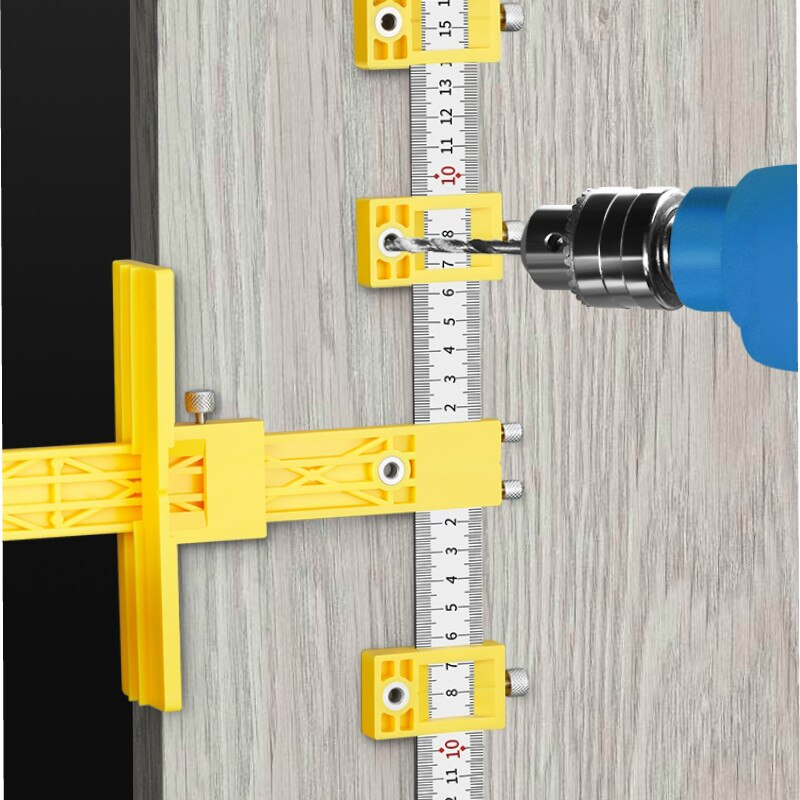 True Position Drill Guide Sleeve Cabinet Hardware Jig Drawer Pull Wood Drilling Dowelling Hole Jig Furniture Punching Tools