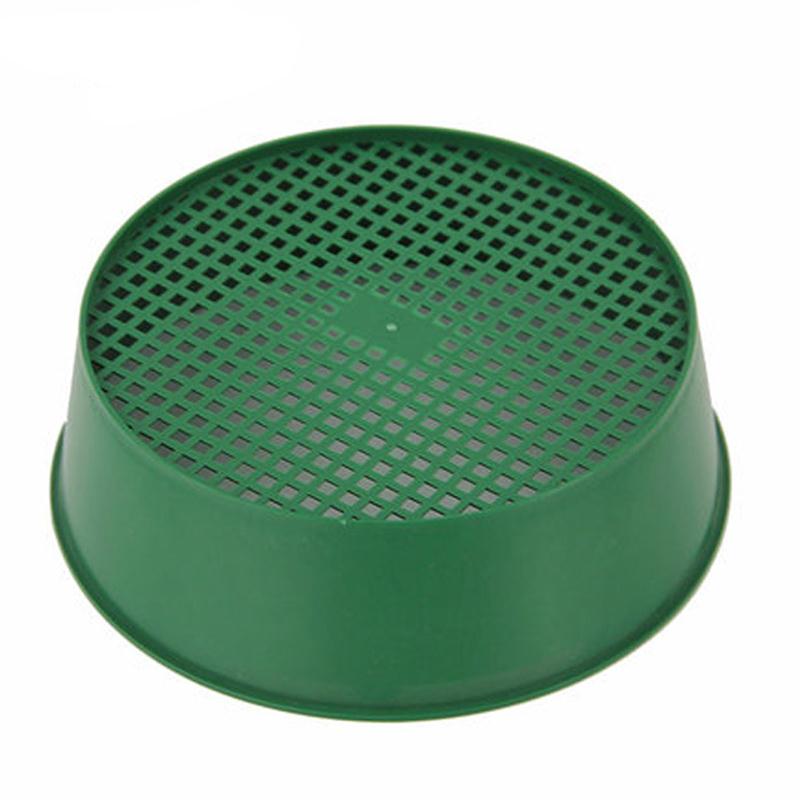 Filter Earth and Stone Mesh Gardening Tool Plastic Green Mini Garden Garden Sieve Sturdy Fine Mesh Sieve