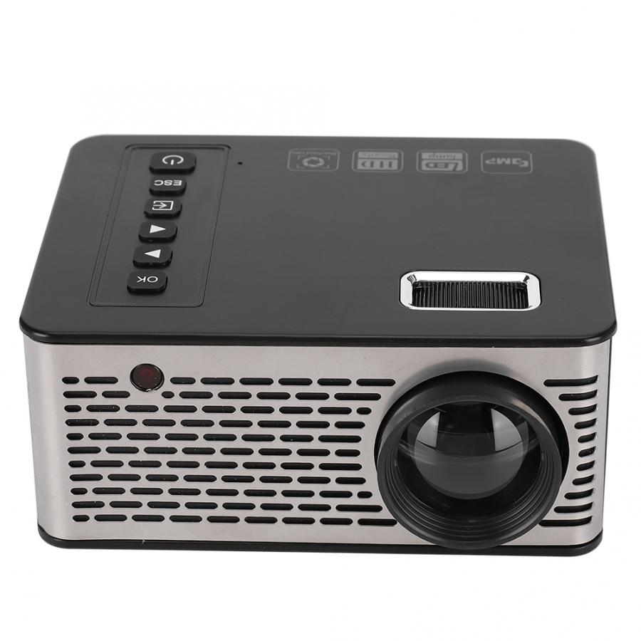 600 Lumes TFT LCD Mini Projector for Conference Maximum Resolution 1920*1080 Support USB / Memory Card / HDMI / AV / IR