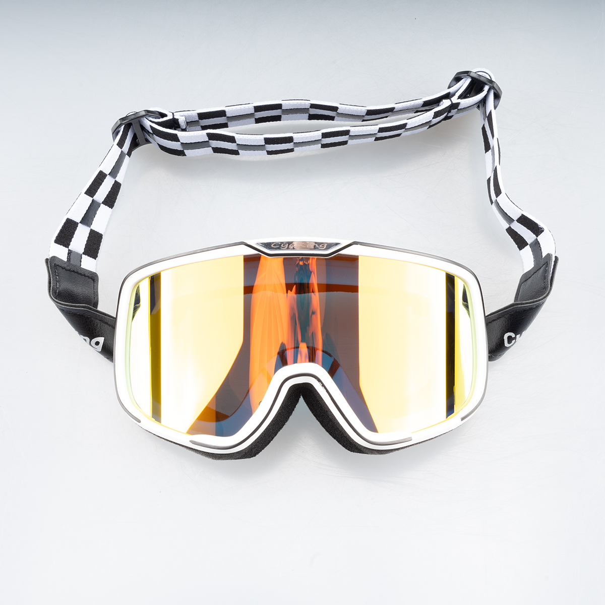 Motorcycle Helmet Goggles Retro Goggles Battery Car Windshield Glasses Motorcycle Riding Wind and Sandproof: army green