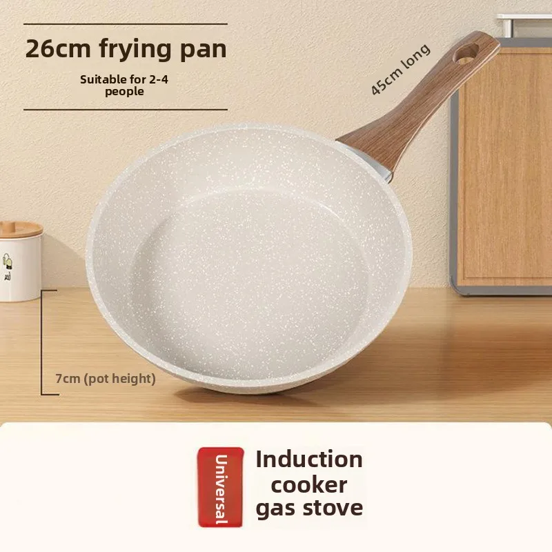 Herde Gasherd Spezielle Töpfe und Pfannen einstellen Maifanshi Antihaft-Pfanne Haushalt Steak Bratpfanne Spiegelei Pfannkuchen Gebratene Induktion: Schwarz
