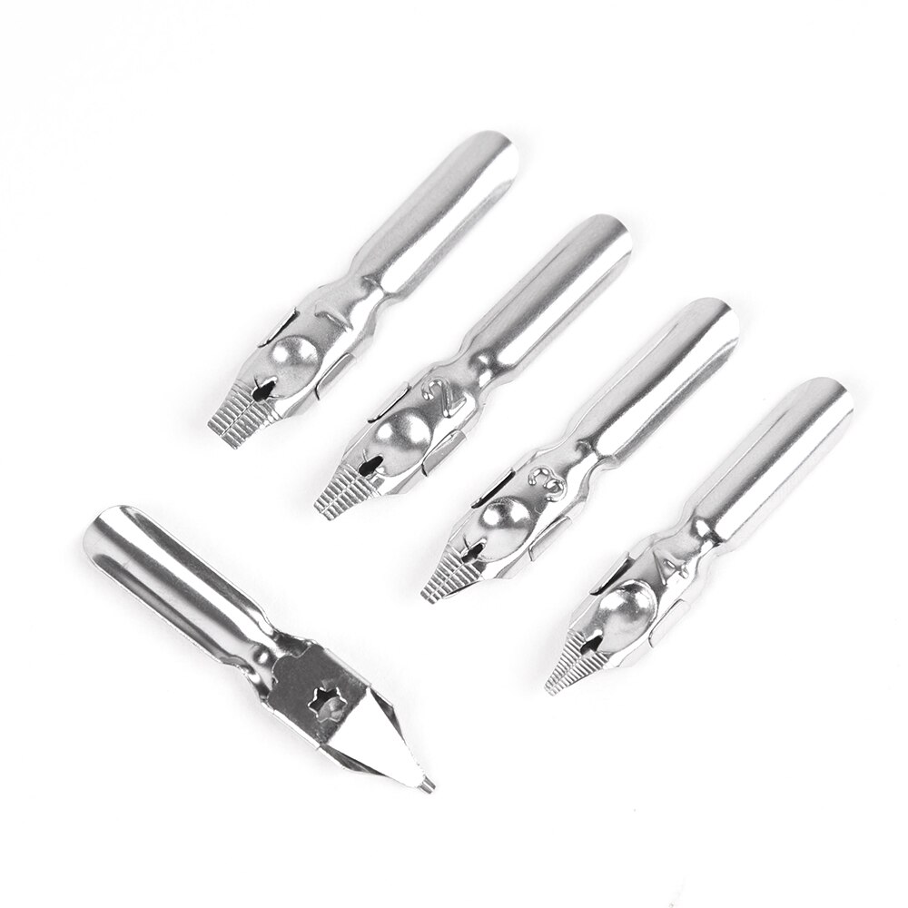 5 Nibs Calligraphy Set Manga Animation and Comic Tool Set Includes 5 Pen Nibs and 1 Comic Pen Holder Suitable for Lettering