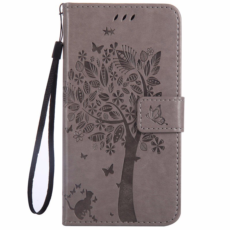 Para Nokia 2,3 6,2 pulgadas Original de lujo funda de silicona para Nokia 2,3 cartera Flip Funda de cuero para Nokia 2,3 cubierta: Gray