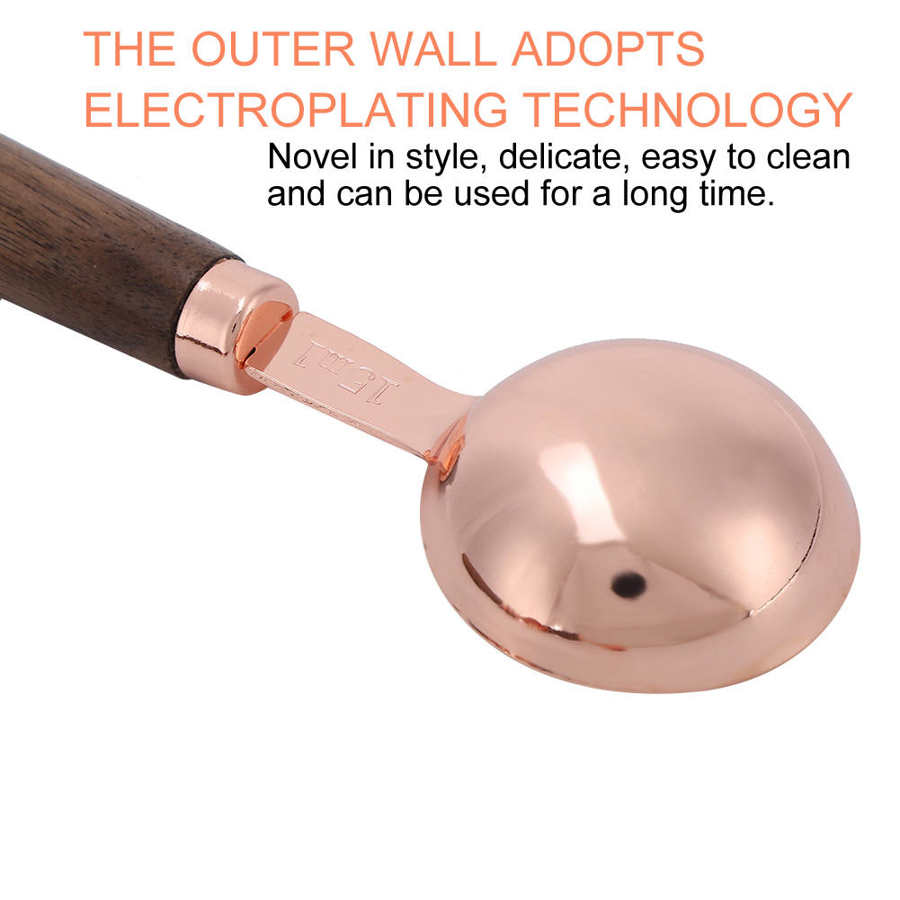 Measuring Tools Chemistry Laboratory Tools 4PCS/Set Rose Gold Stainless Steel Measuring Cups Measuring Spoon for Household