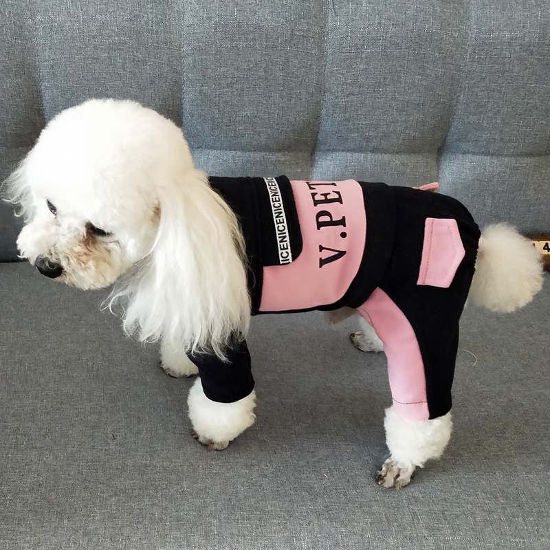 Lemmikkikoiran vaatteet haalari syksy talvitakki pienille koirille urheiluvaatteet lemmikit pyjamat vaatteet chihuahua koiran vaatteet mopsi dsf -3829 d 2