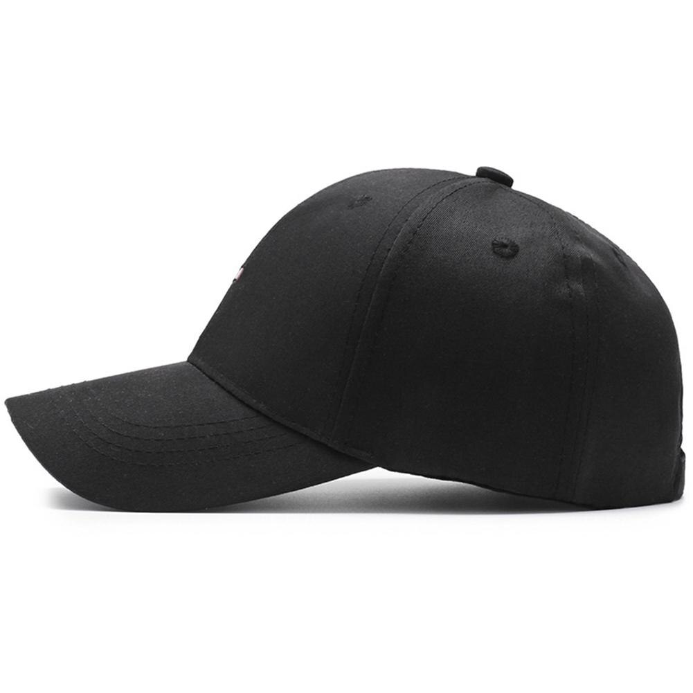 Gorra de béisbol femenina para hombre y mujer, Color sólido, ajustable, bordado, para amantes, verano, Color blanco y negro, novedad de