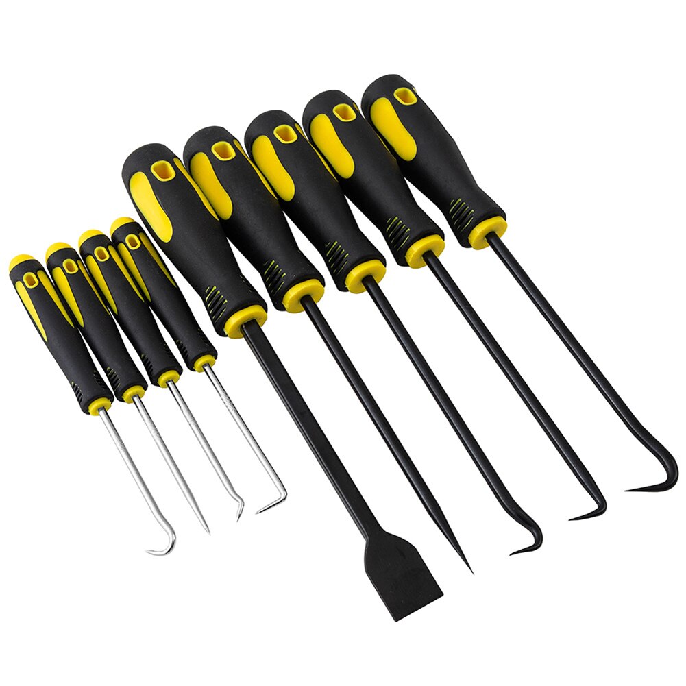 9pcs Oil Seal O-Ring Hook Pick Set Screw Driver Puller Remover Car Repair Hand Tool Air Cylinder Cleaning Set Tools