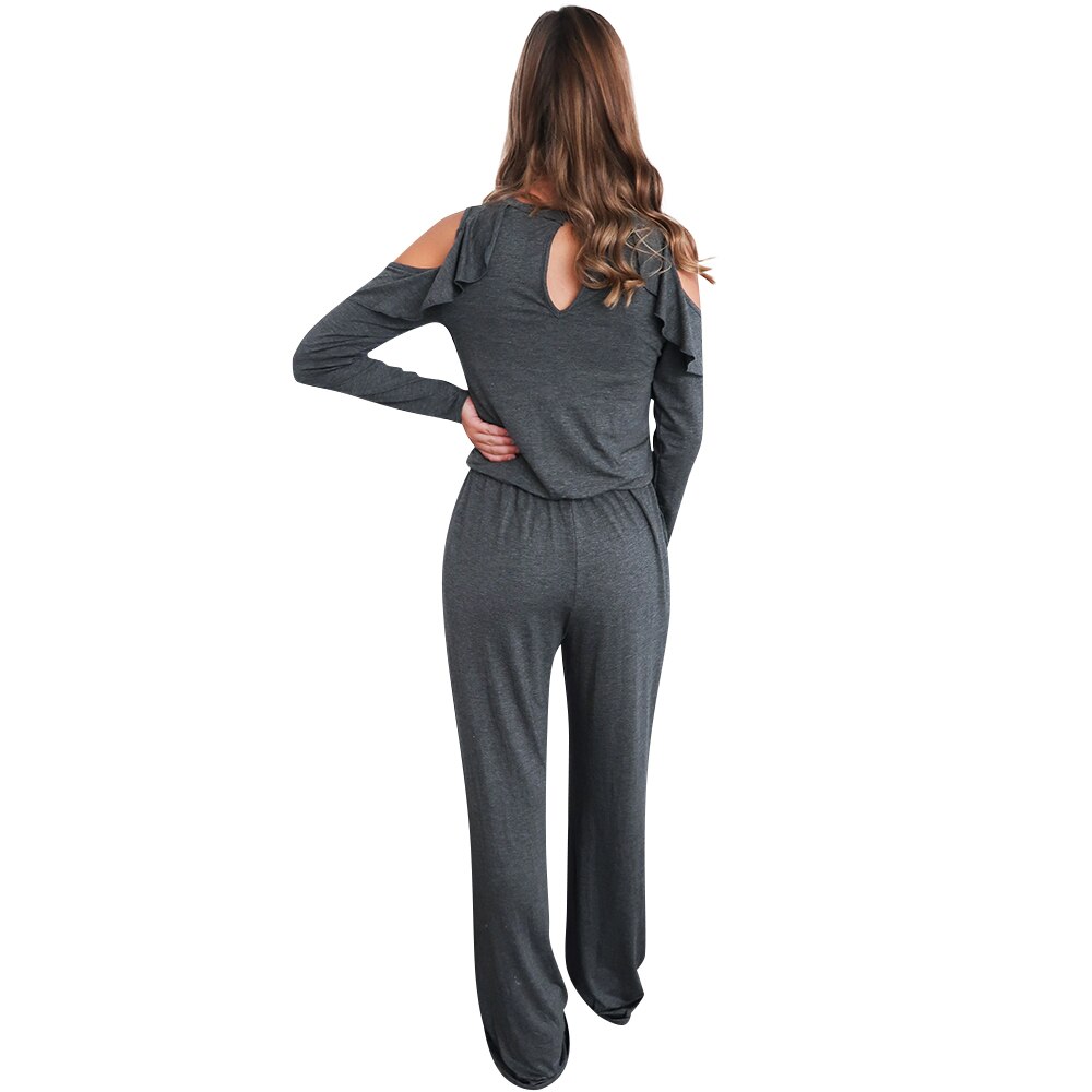 dames barboteuses combinaison combishort à manches longues vêtements de travail gris body pour les femmes automne printemps femme barboteuses combinaison D30