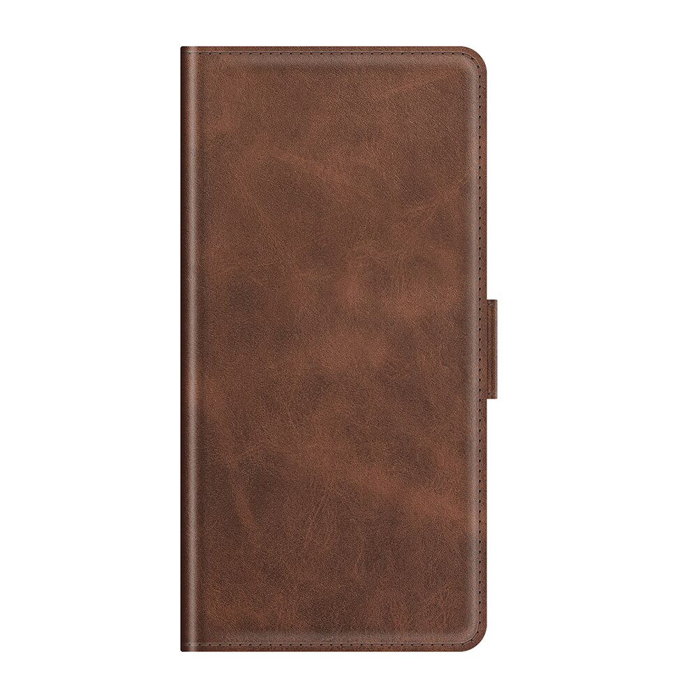 Pu Lederen Flip Telefoon Case Voor Kyocera KY-51B Kaarthouder Portemonnee Korte Gesp Flip Boek Holster Beschermende Telefoon Tas case Gg: JFCSK Brown