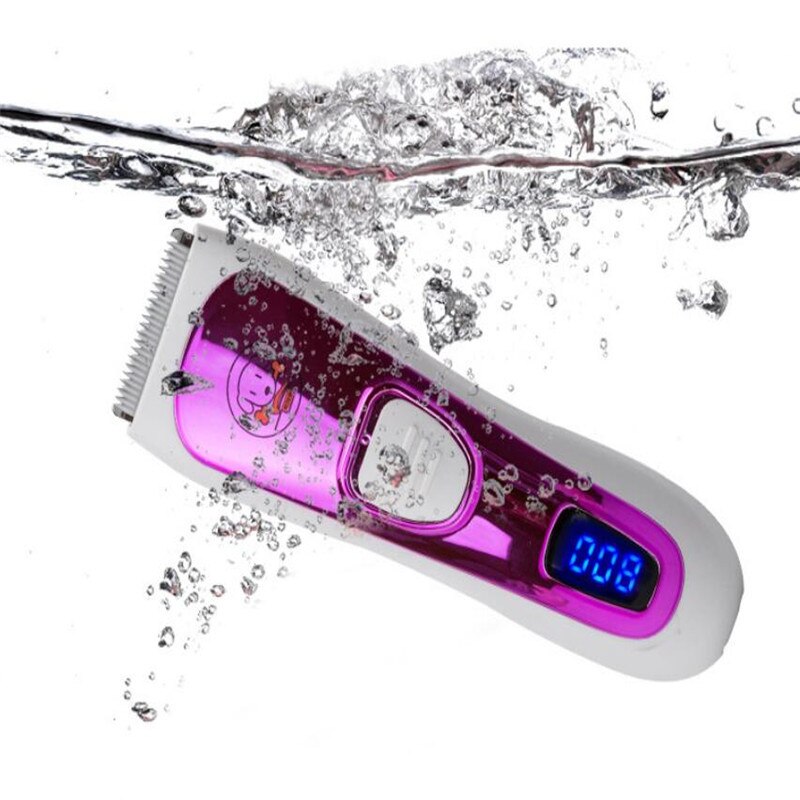 Washable Electric Baby Hair Trimmer Children LCD Haircut Machine Styling Ceramic Razor Child Hairdressing Clipper Haircut Shaver