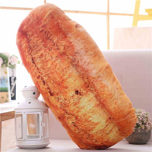 50 cm Simulatie Boter Brood Vlees Floss Sesam Kussens Levensechte Voedsel Pluche Croissant Donuts Snack Decoratie Rugleuning Kussen: 6