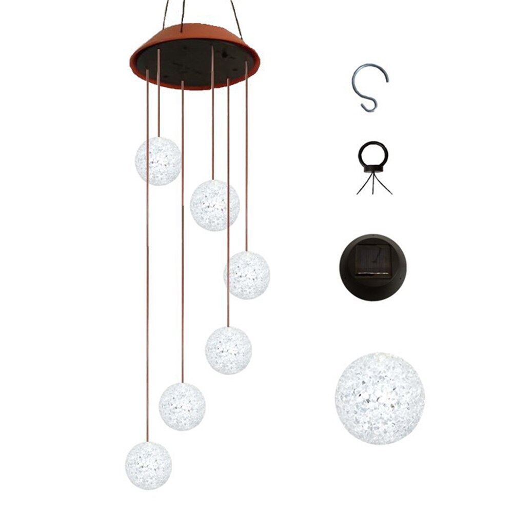 Solar Tuinverlichting LED Verlichting Opknoping Tuin Tuin Decoratie Verlichting Elektrische Windgong LED Verlichting Home Decoratie Gereedschappen: 06